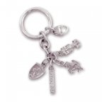 Silver charms keyring