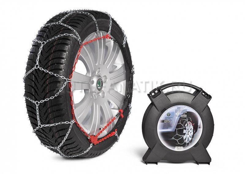 Комплект цепей противоскольжения Skoda Snow chains for Octavia, Yeti and Superb cars CEP800001