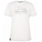 Мужская футболка Land Rover, хлопок, белый