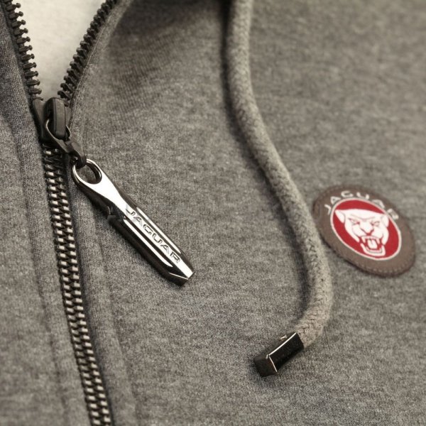 Мужская толстовка с капюшоном Jaguar Men's Growler Graphic Full Zip Hoodie, Grey Marl JAEM006GMB