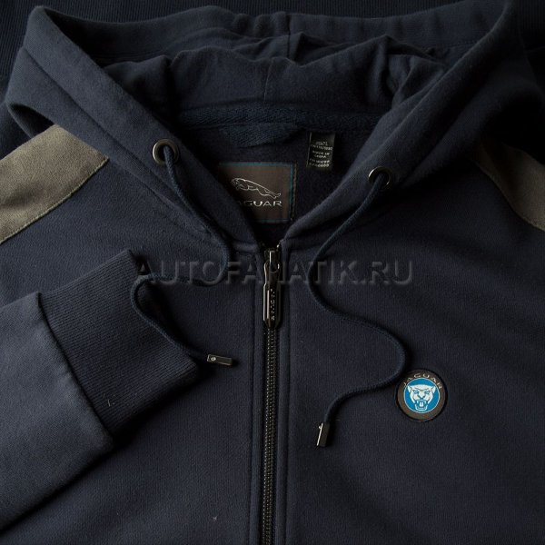 Мужская толстовка с капюшоном Jaguar Men's Growler Graphic Full Zip Hoodie, Navy JDHM952NVB
