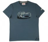 Мужская футболка Jaguar, cеро-синий, 100% хлопок