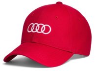 Бейсболка унисекс Audi, 100% хлопок, красный