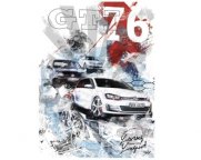 Памятный юбилейный плакат Volkswagen GTI