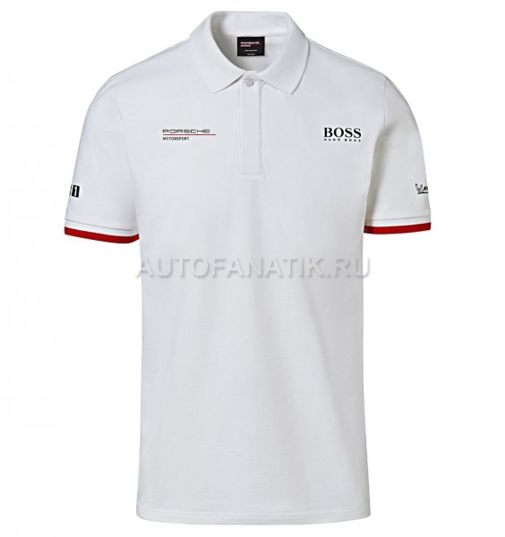 boss polo shirt white