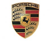 Наклейка герб Porsche размер 5 х 6,5 см.