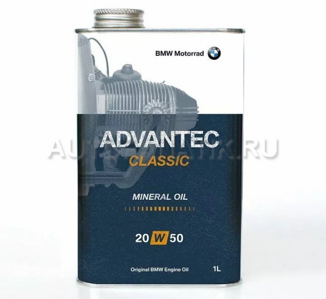 Моторное масло для мотоциклов BMW Motorrad Engine Oil Advantec Classic 20W-50, 1 Liter 83212450004