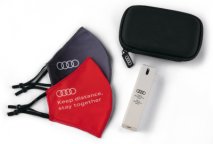 Набор из двух масок и санитайзера Audi
