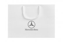 Бум. подарочный пакет Mercedes: 23 х 17 х 10 см.