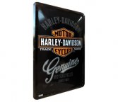 Металлическая открытка Harley-Davidson, 10х14 см.