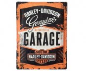 Металлическая пластина Harley-Davidson, 40х60 см.