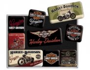 Набор магнитов Harley-Davidson Retro-Style
