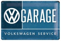 Металлическая пластина Volkswagen, 20 х 30 см.