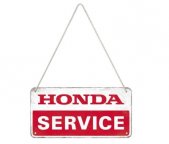 Металлическая пластина Honda, разм. 10 x 20 см.