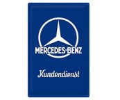 Металлическая пластина Mercedes-Benz, 40 х 60 см.