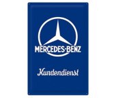 Металлическая пластина Mercedes-Benz, 15 x 20 см.