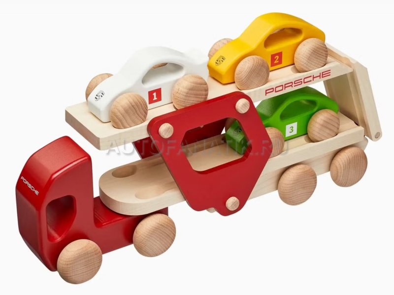 Деревянная игрушка Porsche Wooden Race Truck, Multicolor WAP0400100NRTR