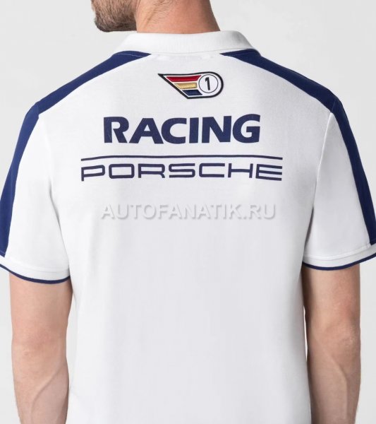 Мужская рубашка-поло Porsche Racing Polo Shirt, Men's, White WAP4510XS0NRTM