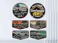 Набор вышитых патчей TANK 400