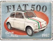 Металлическая пластина Fiat, 30х40 см.