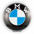 Металлическая пластина BMW, диаметр. 35 см.