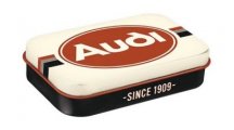 Коробка с конфетами Audi, металл 6x9.5x2 см.