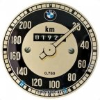 Металлическая пластина BMW, диаметр. 35 см.