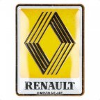 Металлическая пластина Renault, разм. 15 x 20 см.