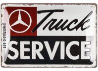 Металлическая пластина Mercedes-Benz, 20 х 30 см.