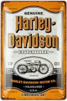 Металлическая пластина Harley-Davidson, 20х30 см.
